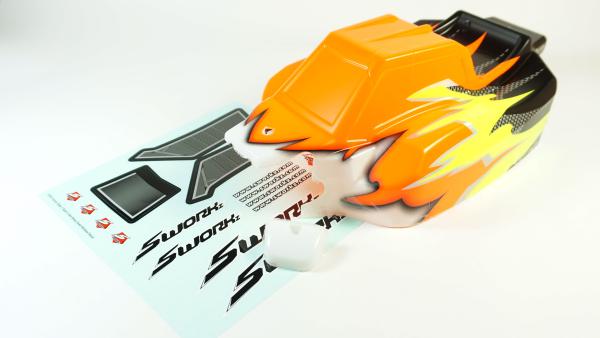 SWORKz Karosserie Falcon II Apollo lackiert und geschnitten